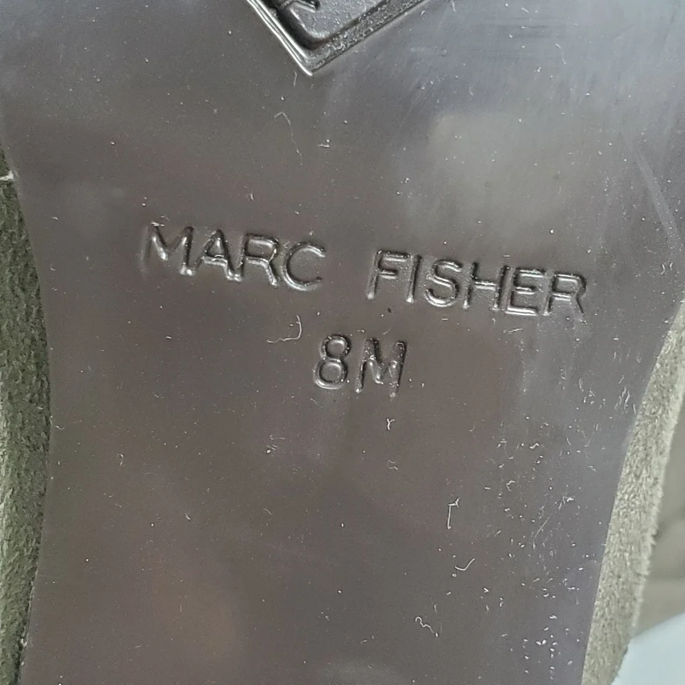 Marc Fisher‎ Over the Knee Boots Suede Taupe Size 8M